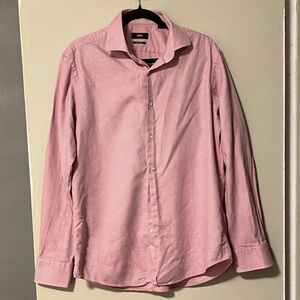 Boss Men's Light Pink Dress Shirt 16/ 41